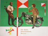 Reklamn letk Z 175/470 Sport Anglicky 1962